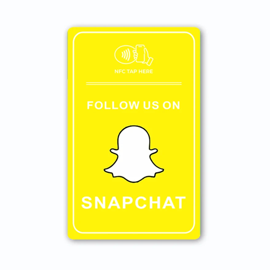 NFC Chip Card for Whatsapp Social Media Quick Contact Plastic Business Tap Card