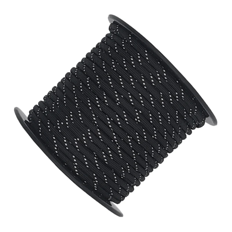 50/100m multifunctional 7 Core Reflective 550 Paracord Rope 4 mm Camping Survival Edc Outdoor Parachute Cord Lanyard Rescue rope