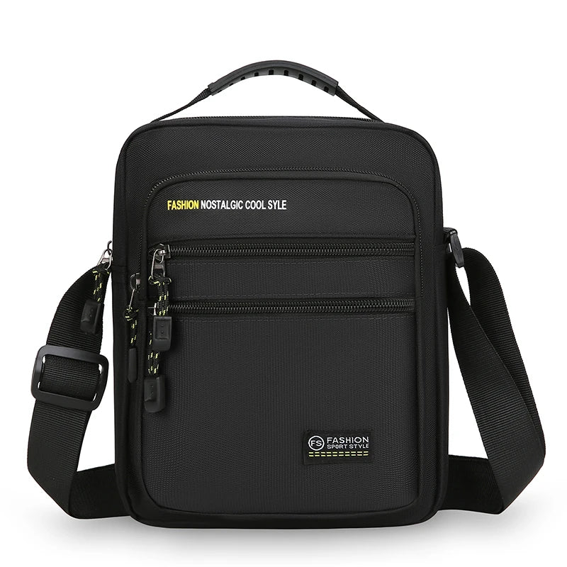 New Fashion Oxford Men Crossbody Bag Single Shoulder Bags Big Capacity Storage Bag Fashion Multi-Pockets Business Crossbody Bags