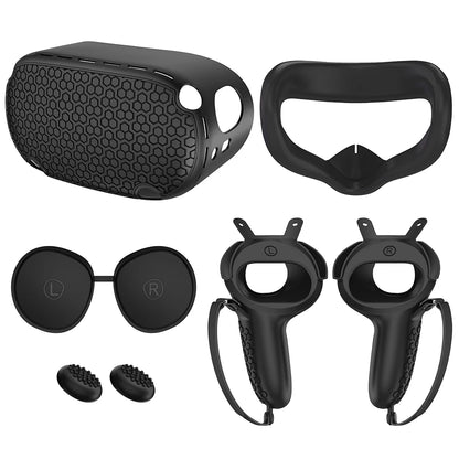 VR Protective Cover Elite Strap Head Strap Touch Controller Shell Case With Strap Handle Grip For Oculus Quest 2 Accessories
