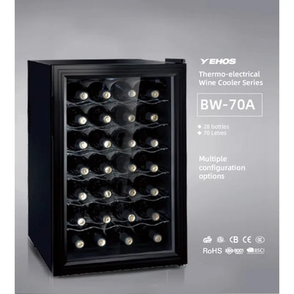 Airo 28 Bottle Mini Constant Temperature Electronic Wine Cabinet Absorption Mini Fridge