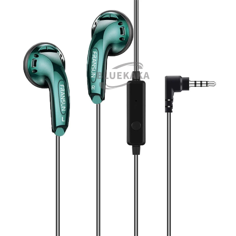 9D Heavy Bass Gaming Headphones 3.5mm HIFI Music Wired Earbud 15.4mm Dynamic HD Microphone Earphone For Gaming Meeting Vido EB2S
