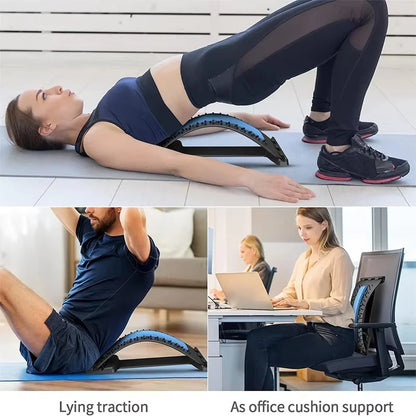 Back Massage Muscle Relaxation Stretcher, Back Stretching  Relaxation Massage Pad, Lumbar Support Stretcher, Pain Relief