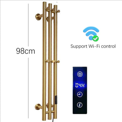 OXG Electric Heated Towel Rack Wall Mounted Bathroom Towel Warmer Dryer Heater 3 Bars Timer Touch Control WiFi Energy Saving