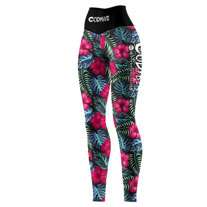 Flower Print Women Rash Guard Gym Clothes MMA Compression Yoga Wear Jiu Jitsu Rashguard T-shirt+Pants Boxing Grappling 4pcs/Sets