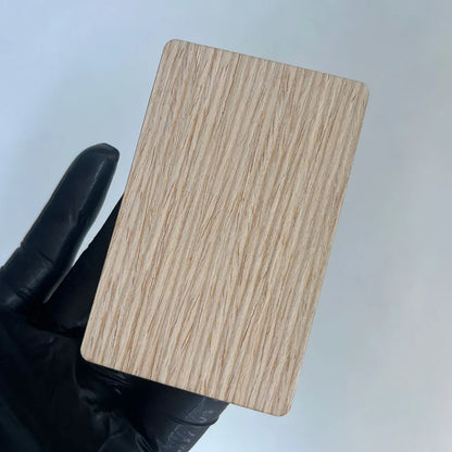 1pcs  12 colors wood 13.56mhz NFC Blank Bamboo black walnut cherry beech Wooden Membership Card NFC Contactless Business Card