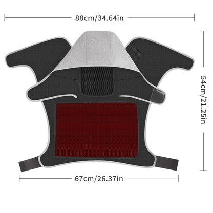 Red Light Electric Heating Hooded Vest Support Thermal Waterproof Adjustabe Massage Warmer Brace Warm Jacket Back Massage