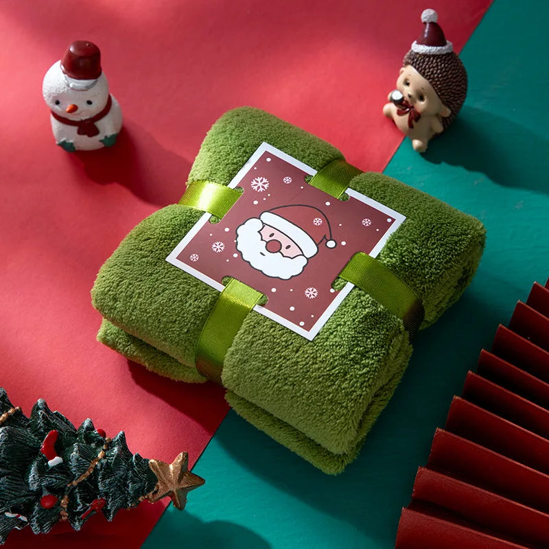 Christmas Face Towel, , Souvenir, Creative Gift Towel, Soft and Highly Absorbent Pure Cotton Material, Perfect for  Bathroom