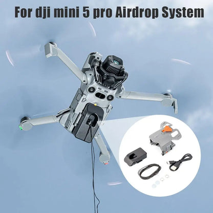 Airdrop System For DJI Mini 5 Pro Thrower Drone Airdrop Aerial Gift Dispenser Accessories Drone Clip Delivery Transport Dev G3F2