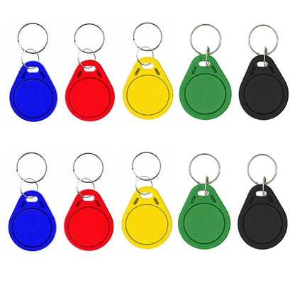 5YOA 5/10pcs RFID 13.56mhz Smart Chip Keychain Ic Rewritable Label Waterproof Copy Card Badge Uid Token Tag Clone Duplicator