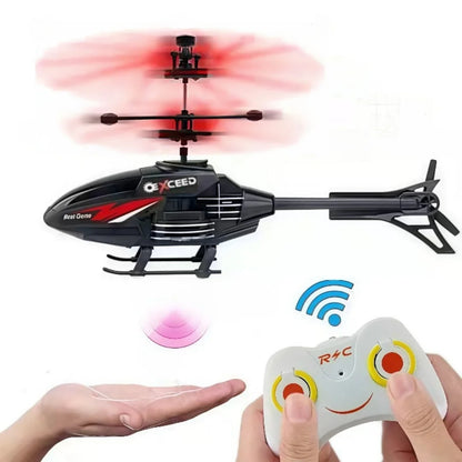 Induction Helicopter Toy Room Charged Remote Control Small Aircraft Training Coordination Gifts for Boys and Girls