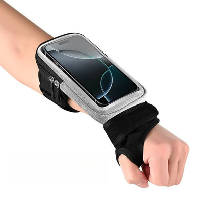 HAISSKY Running Sports Wristband Bags For iPhone 17 16 Pro Max 15 Plus 16E 17Air 14 13 Touch Screen Cycling Fitness Zipper Pouch