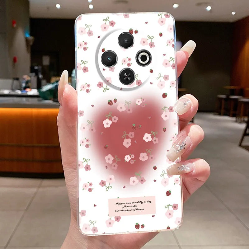 For Tecno Spark 30C Case kl5 kl5n Aesthetic Butterfly Flower Clear Soft Silicone Back Cover Techno Spark 30C Phone Case k15 k15n
