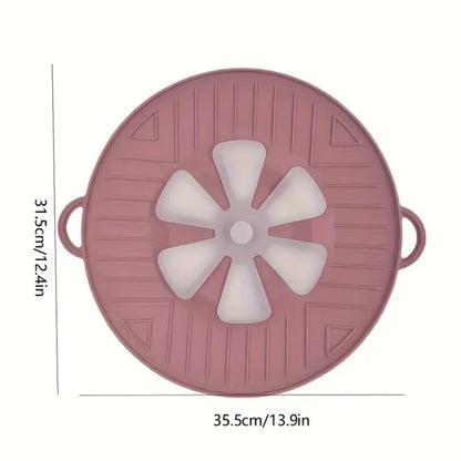 Boiling Protection Cover - High Temperature Resistant Silicone, Microwave Splash Cover, Vent Design, Detachable, Easy to Clean