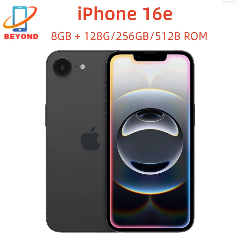 Genuine iPhone 16e eSIM/Physical SIM 6.1" Super Retina XDR OLED 128/256GB 8GB Face ID NFC A18 5G Smart Cell Phone 99% New