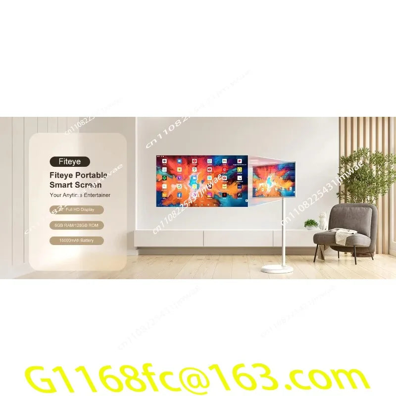 24-Inch Portable Smart TV with Stand 1080P Android 12.0 Dual Speaker Home Upgrade