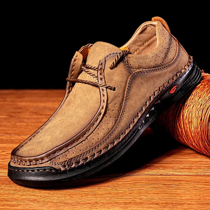 Shoes for Men 2023 Handmade Leather Casual Sneakers Comfort Design Man Shoe Business Leather Fashion Plus Size Shoes for Men