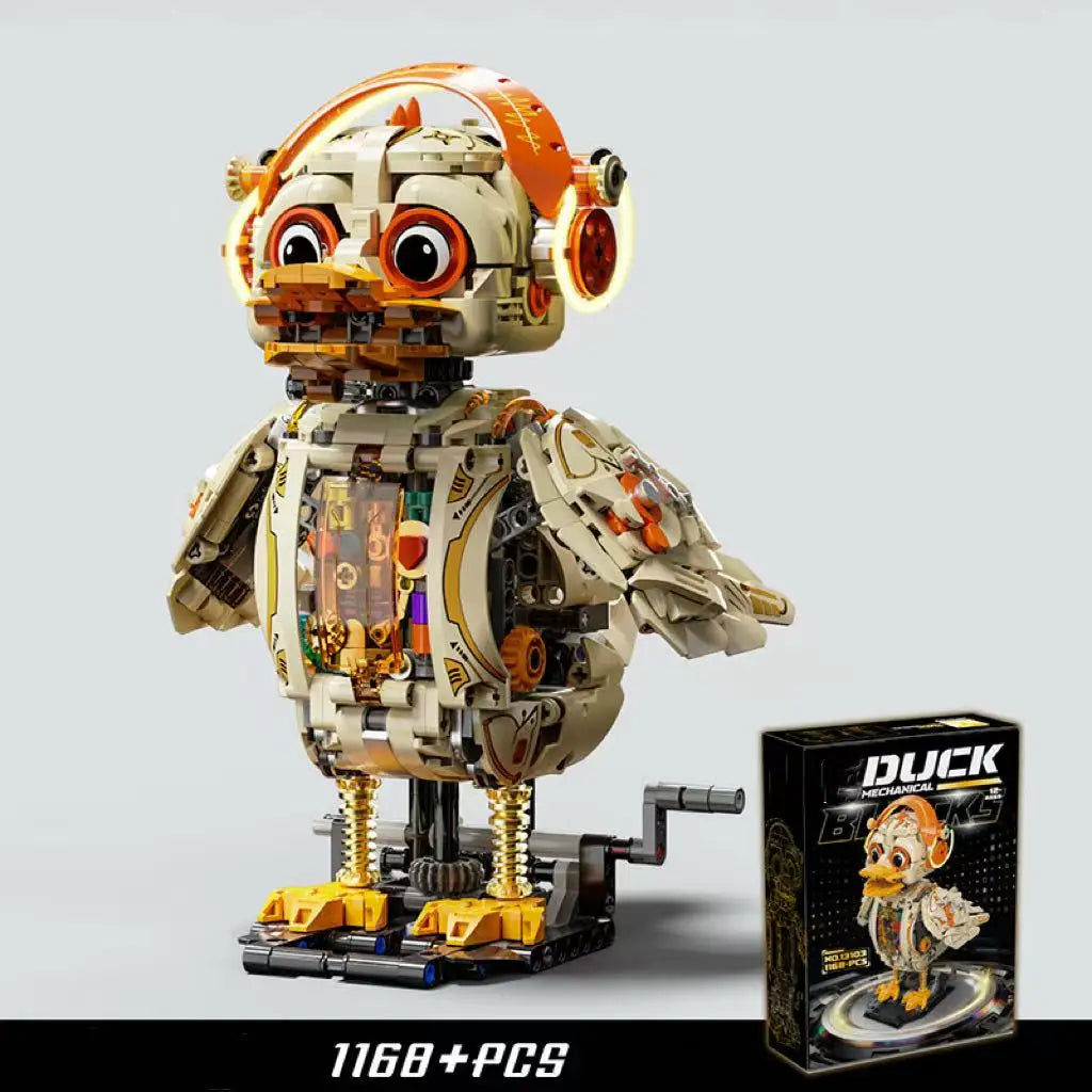 Mechanical Duck Building Blocks Set 1168pcs Robotic Animal Model STEM Educational Toy for Kids Children Gift Tech Robot DIY Kit