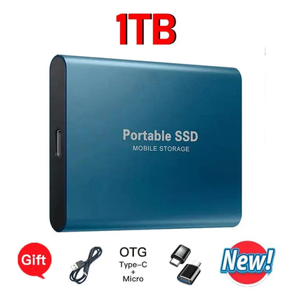 Reliable Brand 1TB External Hard Drive  Portable SSD  2TB 4TB  USB 3.1 High Speed Solid State Disk Data Storage
