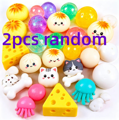 Cute Food Ocean Squishy Blind Box Random Surprise Squeeze Toys 1Pcs Guaranteed Lucky Stress Relief Fidget Toy Set