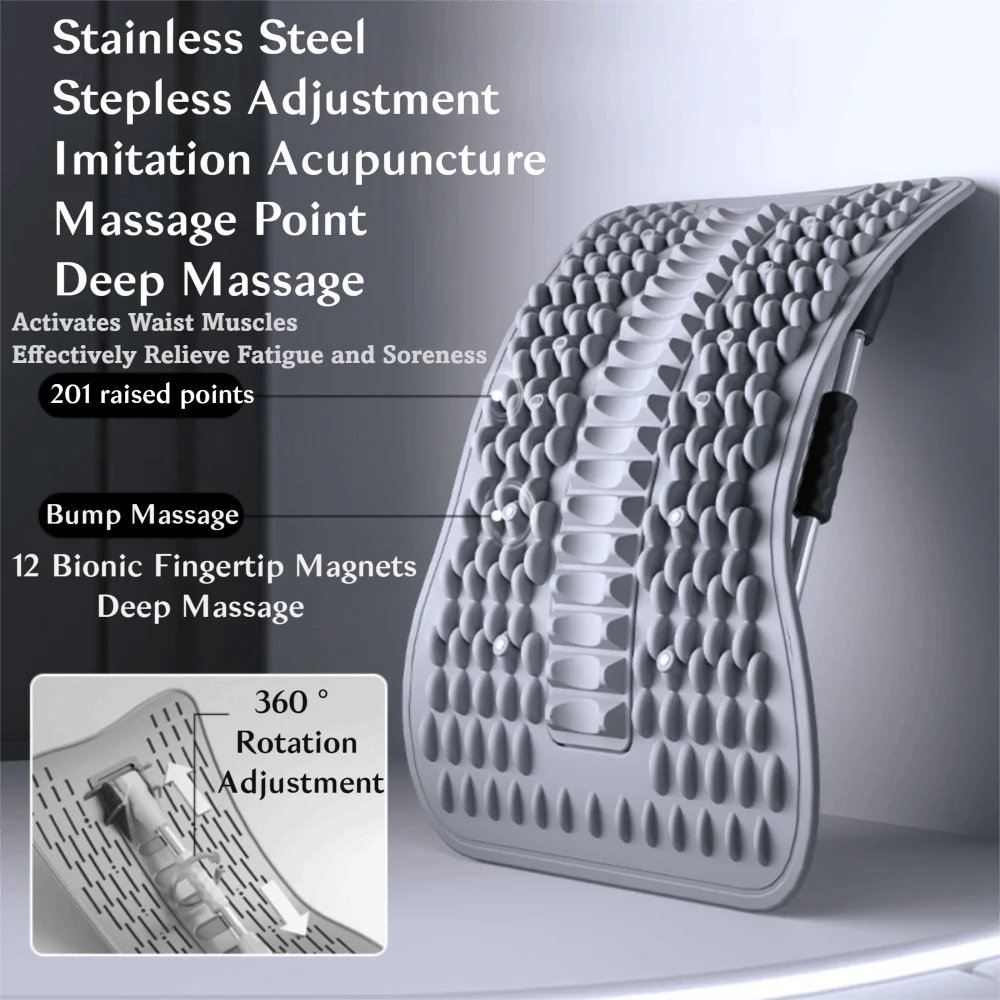 12 Magnets Lumbar Vertebrae Relaxer Humpback Correction Traction Back Massager Shaping Stretching Back Stretcher Waist Support