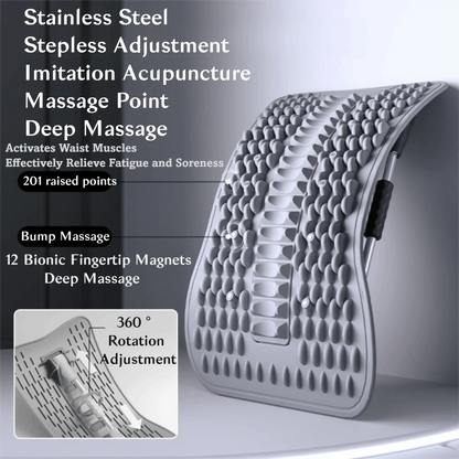 12 Magnets Lumbar Vertebrae Relaxer Humpback Correction Traction Back Massager Shaping Stretching Back Stretcher Waist Support