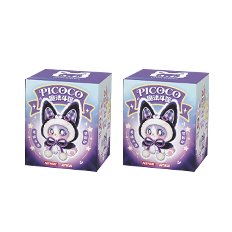 Supergg Picoco V2 Magic Lucky Cloak Cat Plush Pendant Blind Box Series Kitten Modeling Toys Ornament Mystery Box Surprise Gifts