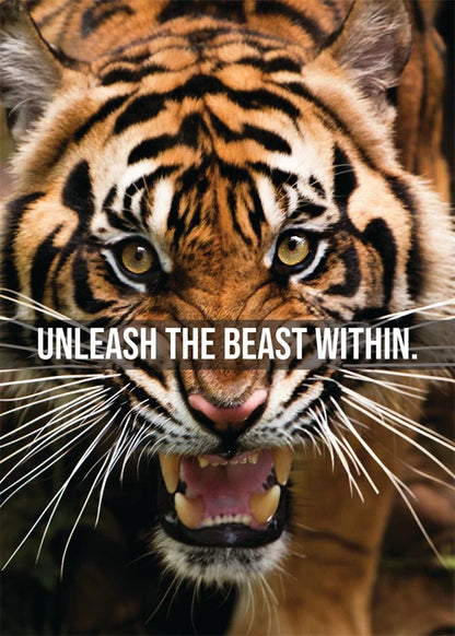 Animals Motivational Posters Eagle Wolf Lion Tiger Motivation Art Canvas Paitning Success Mindset Inspirational Wall Art Decor