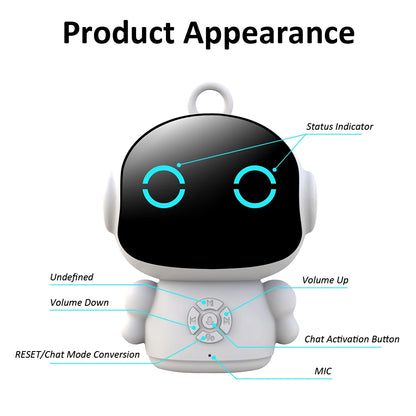 Smart AI Robot WiFi Early Education Toys for Children Speech Recognition & Voice Interactive Educational Learning Machine