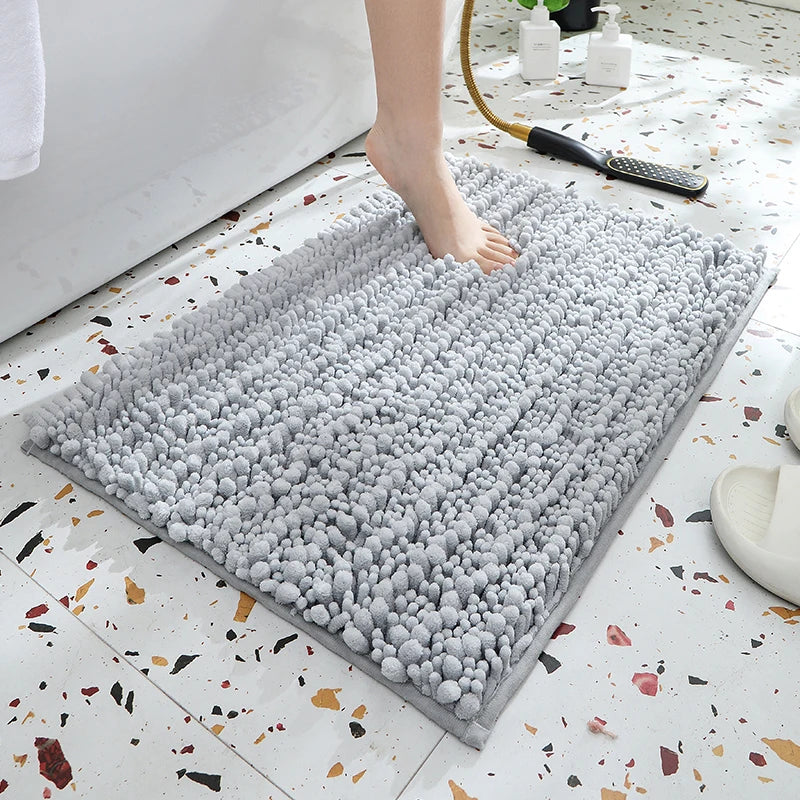 1 Piece Bathroom Carpet Bath Mat, Non-Slip Super Thick Lotus Pine Soft