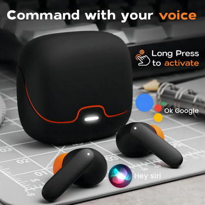 TWS Wireless Earphones 5.4 Bluetooth Ultra-low Latency Dual Microphone ENC Noise Cancelling in Ear Bluetooth Earphones