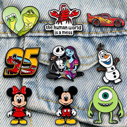 Cute Frog Enamel Pin Cartoon Animals Brooch for Fans Backpack Clothing Decoration Movie Jewelry Christmas Gifts