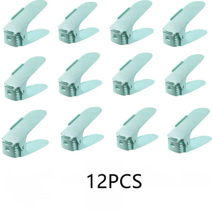 Durable Adjustable Shoe Organizer Footwear Support Slot Space Saving Cabinet Closet Stand Shoes Storage Rack Shoebox