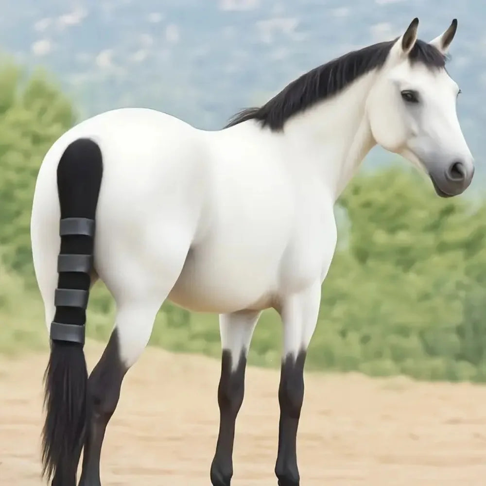 Horse Tail Protector Wrap Adjustable Horse Tail Guard Anti‑Rubbing Equestrian Equipment for Horse Transportation Training