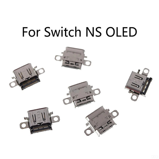 For Switch Lite Console Power Connector Type-C Charger Socket Jack For NS Switch OLED USB Charging Port