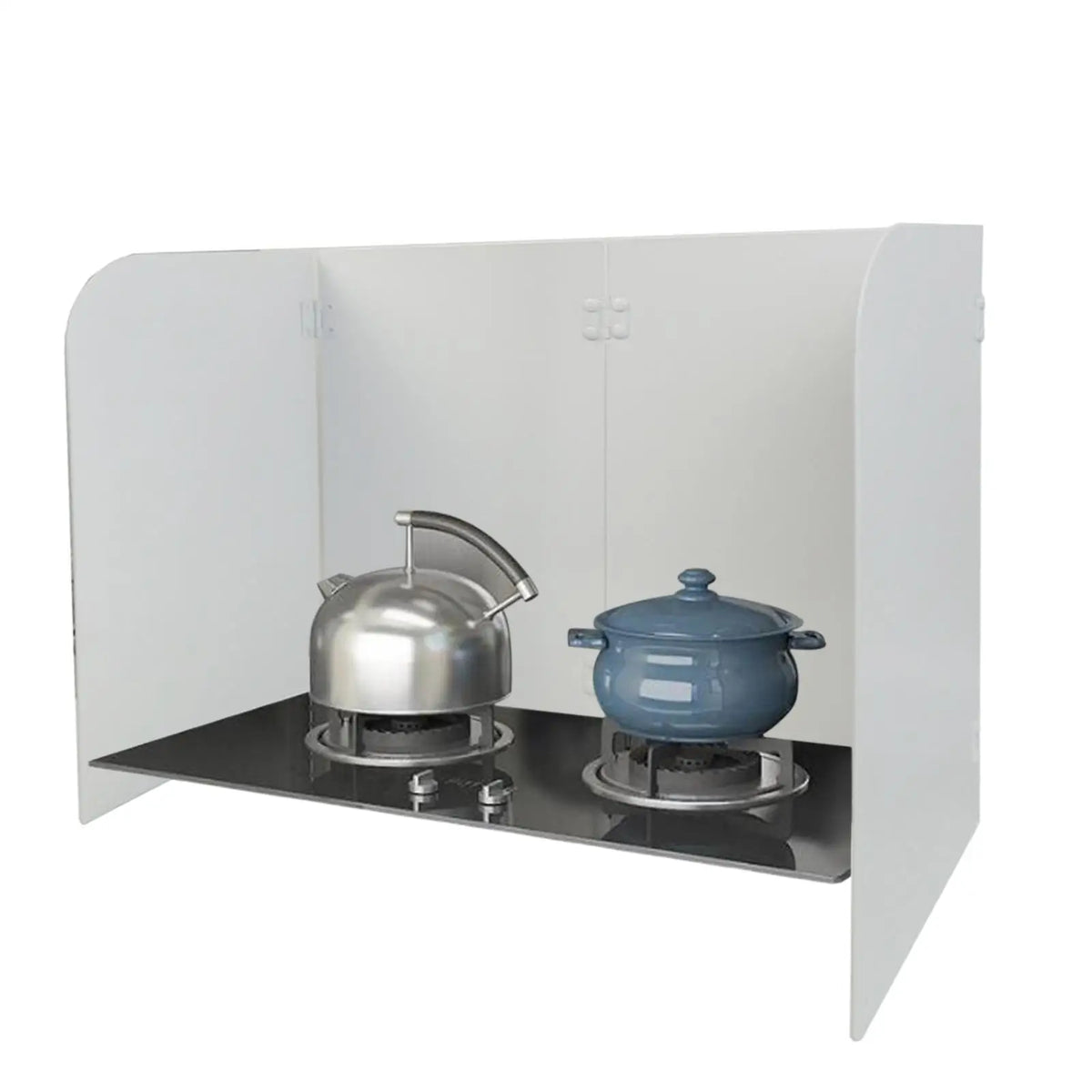 4 Sided Splatter Guard Kitchen Gadgets Oil Splatter Screen Board Splatter Guard for Kitchen for Gas Top Accessories