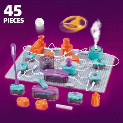 Kids DIY Science Circuit Building Kit 150+ Physics Experiment Projects Electronic Circuit Board Educational Toy Gift For Student