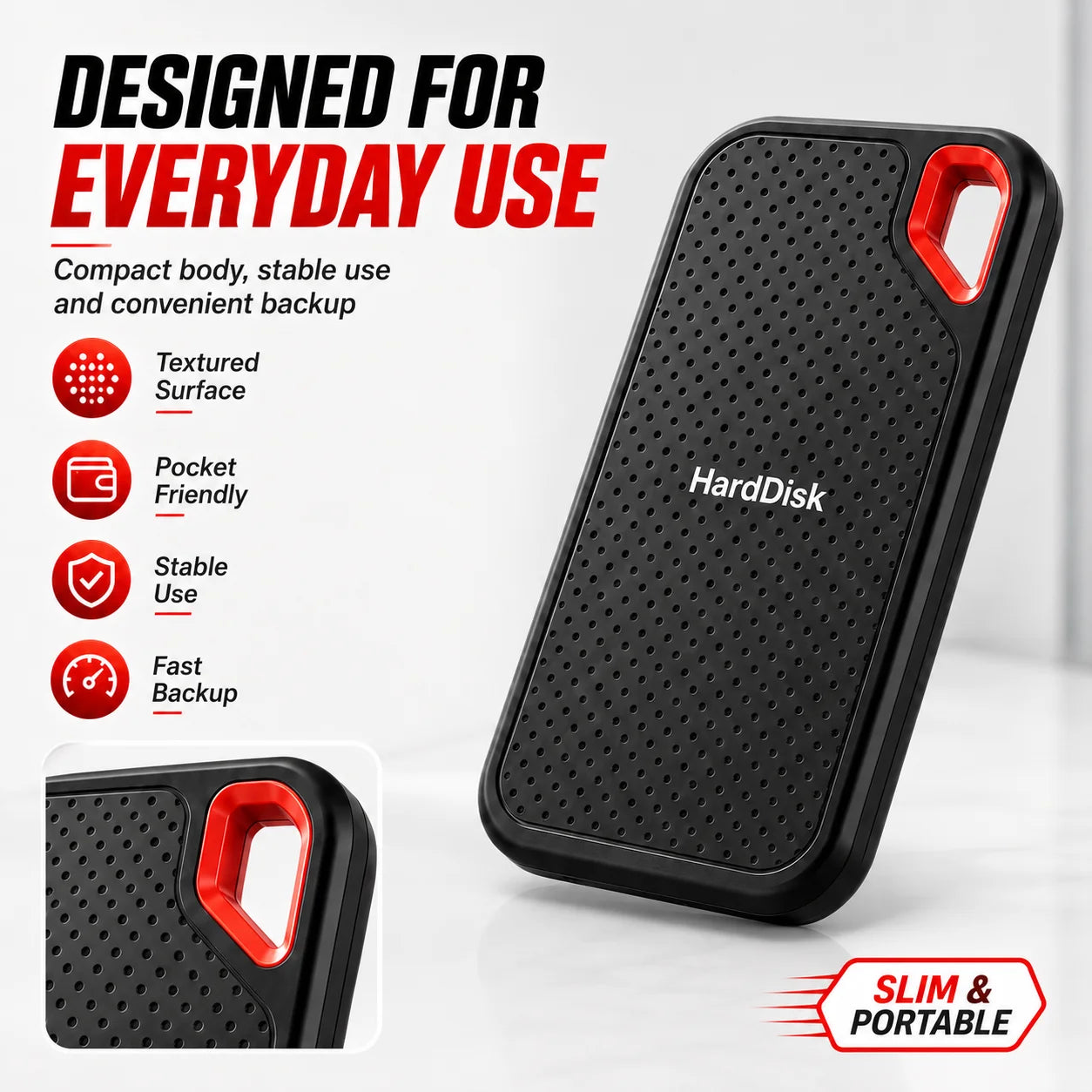 High-Speed Original SSD 2TB Portable USB3.1 Hard Drive 4TB Noiseless Disk for Freelancer Laptop Tablet Workbench
