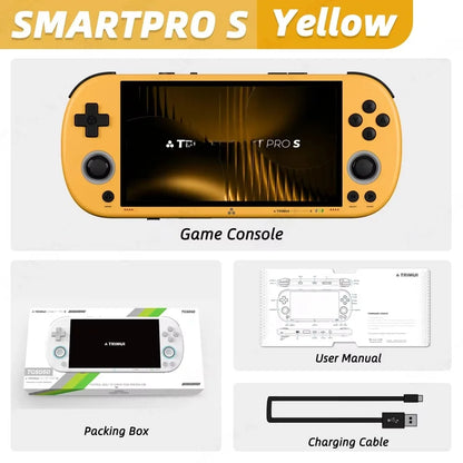 Trimui Smart Pro S Handheld Game Console 4.96'' IPS Screen Linux System Joystick RGB Lighting Retro Video Game Smartpros Gifts