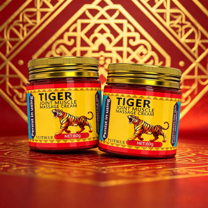 YUITIKUE 60g Tiger Massage Balm Easily Absorbed Moisturizing Care For Joint Muscle Knee Wrist Hand Foot Body Skin