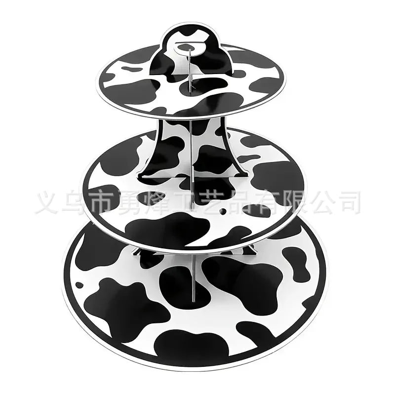 Cow Happy Birthday Cake Decoration Cow Cake Topper for Farm Cow Birthday Party Decoration Supplies