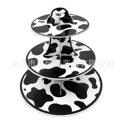 Cow Happy Birthday Cake Decoration Cow Cake Topper for Farm Cow Birthday Party Decoration Supplies