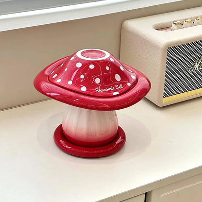 Mushroom Set Bowls and Plates for Home Kitchen Large Capacity Ceramic Bowl Western Plate Tea Desserts Tray Mushroom Tableware