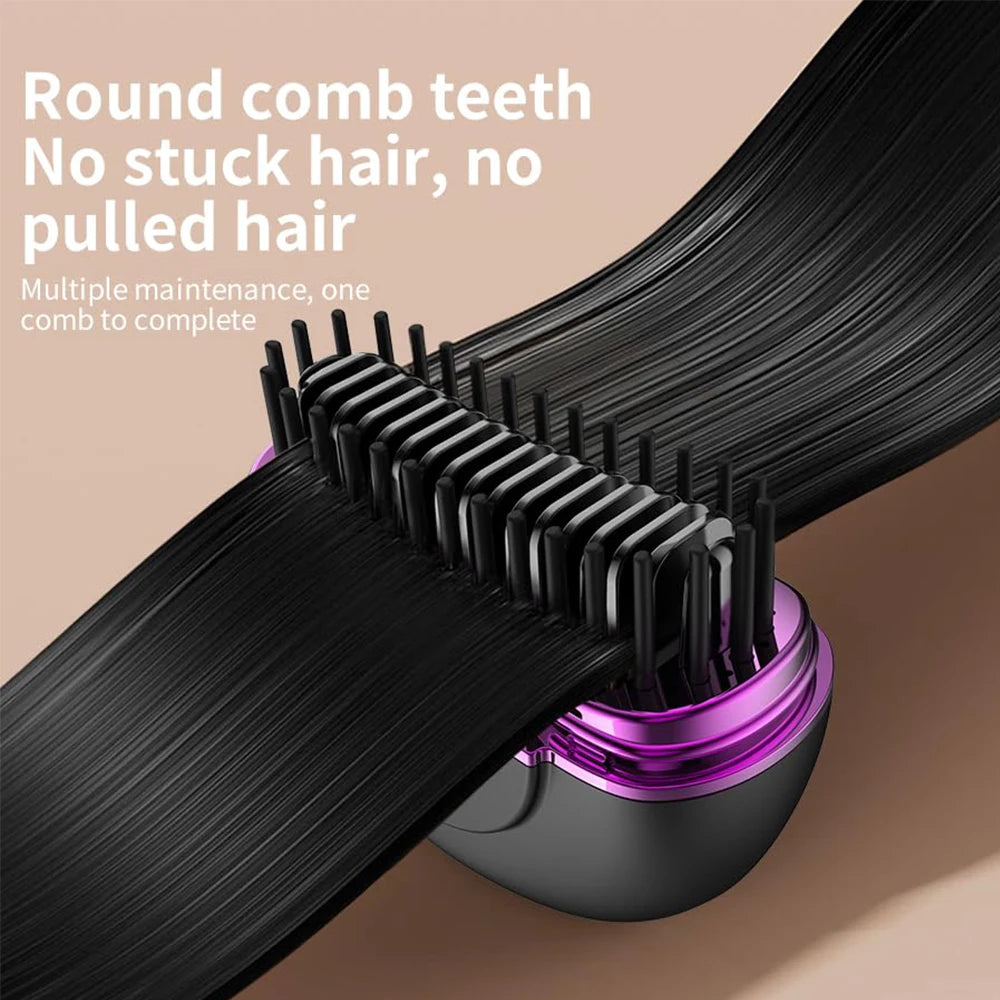 Mini Beard Straightener Wireless Hair Straightener Comb Electric Hair Brushes Lightweight Hair Straightener Brush for Travel