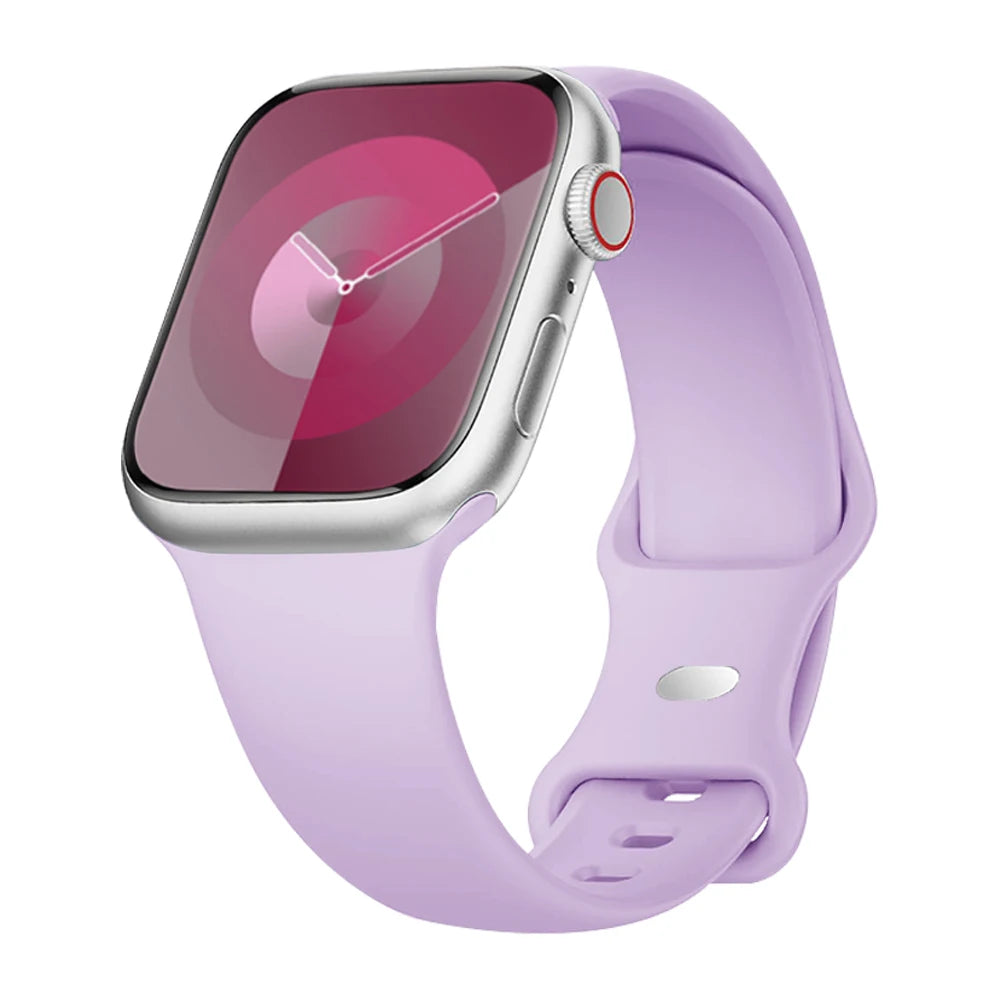 Silicone Watch Strap for Apple Watch, Replacement Bracelet Correa, 40/41/42/44/45/46/49mm, Compatible iWatch Series SE 7 8 9 10 11 Ultra 2 Ultra 3