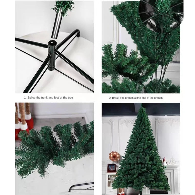 2.1/2.4/3m Christmas Tree Decoration Set Large DIY Christmas Ornaments For Trees Holiday Party Home Decor Hanging Drop Shipping