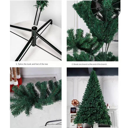 2.1/2.4/3m Christmas Tree Decoration Set Large DIY Christmas Ornaments For Trees Holiday Party Home Decor Hanging Drop Shipping