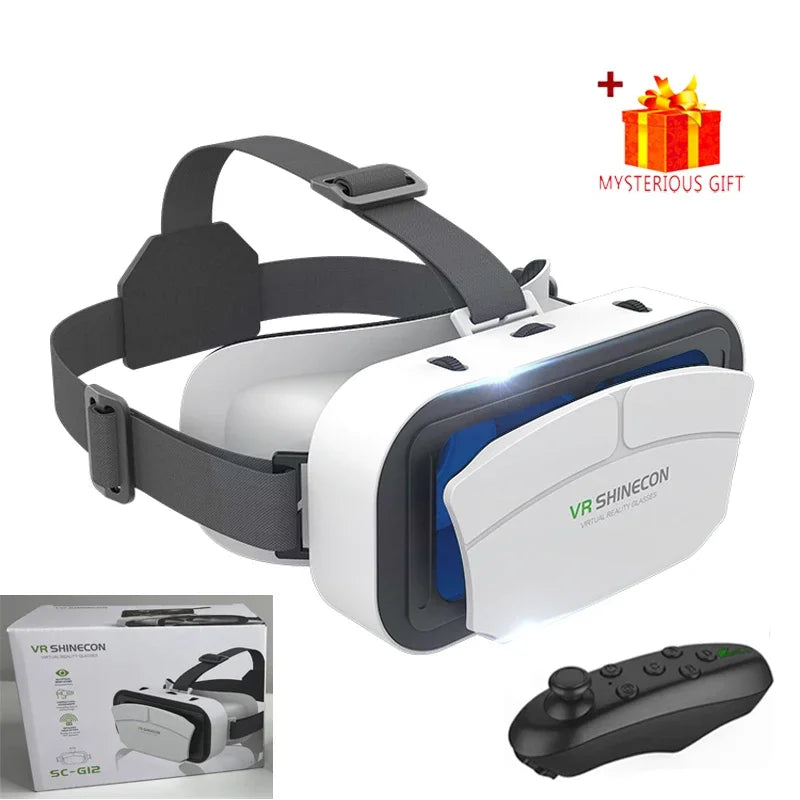 Shinecon VR Glasses 3D Headset Virtual Reality Device Helmet Goggles Lenses Mobile Smartphone Smart Phone Cell Realidade Viar VR