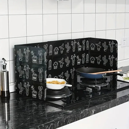 1/2pc Kitchen Splash Guard Domestic Hob Splash Guard For Frying Cooking Splash-Proof And Heat-Resistant Shield