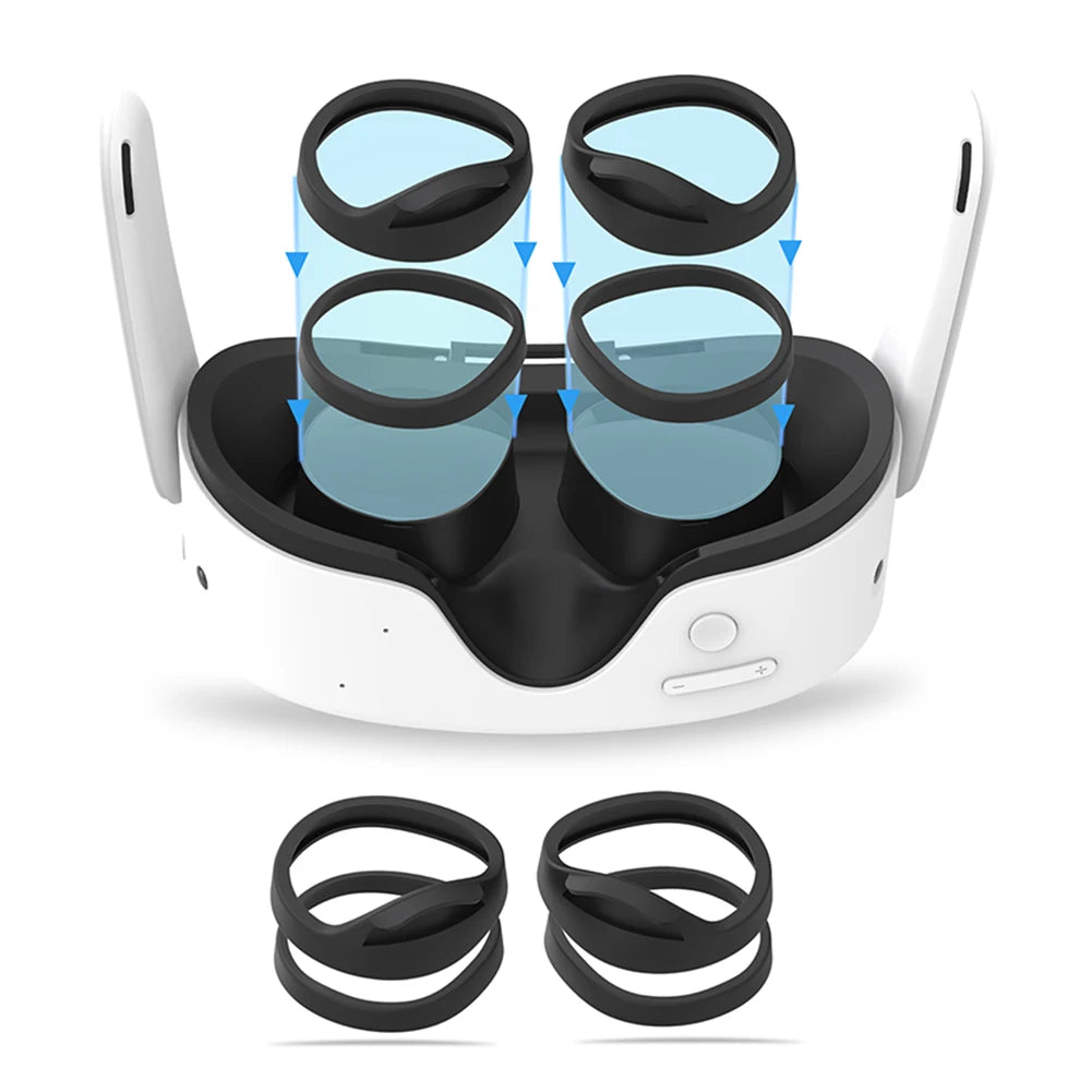 Lens Protector Cover VR Glasses Frame Spacer VR Lenses Frame Spacer Lenses Frame & Spacer for Meta Quest 3S VR Glasses